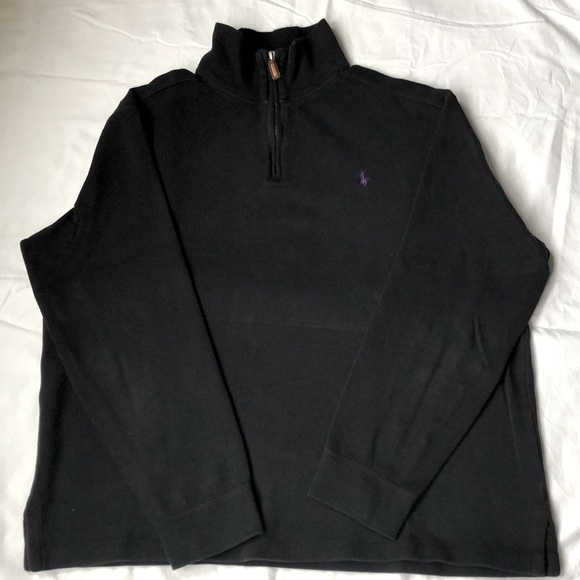 Polo 1/4 zip pullover sweater - Picture 2 of 6